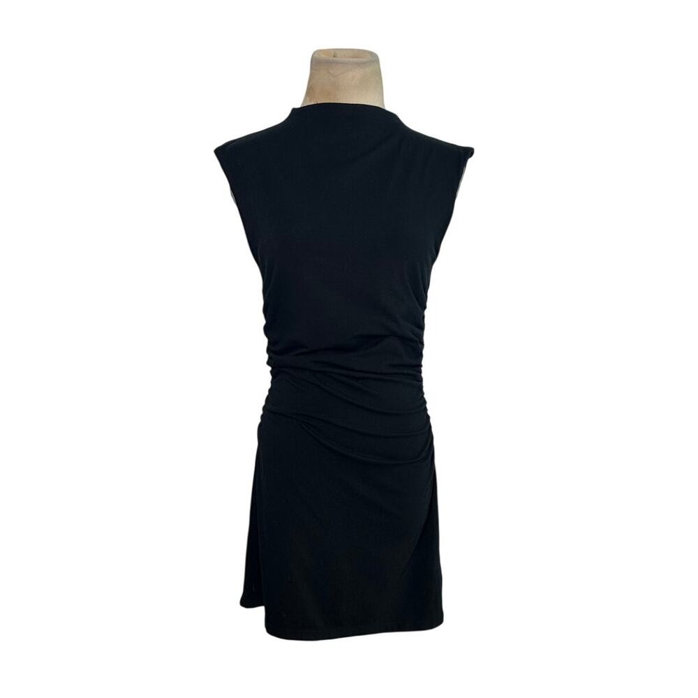 Wild Fable black mock neck cap sleeves mini dress size Small - Picture 14 of 14